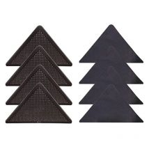 Yzmrbdqc - Tapis antidérapant pour tapis, lot de 8 pinces à tapis, tampon antidérapant réutilisable, butée de tapis pour bureau, chambre, cuisine,