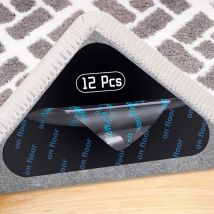 Serbia - Tapis Antidérapant, 12 pièces Patin Antiderapant Lavable pour Tapis, Triangle Tapis Anti Glisse Tapis Lavable Réutilisable, sous-Couche