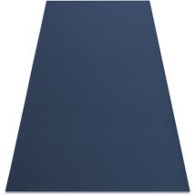 Rugsx - Tapis antidérapant rumba 1390 couleur unique bleu foncé blue 200x500 cm