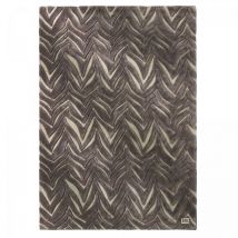 Guy Laroche - Tapis salon et chambre en viscose 190x290 gris rectangle fait main balboa