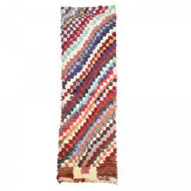 Unamourdetapis - Authentique tapis berbère 90x270 multicolore boucharouette 60