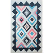 Tapis berbere Losange, Multicolore Dimensions - 160x230 – Qualité supérieure pour Maison, Appartement, Bureau – Style élégant et durable – Confort