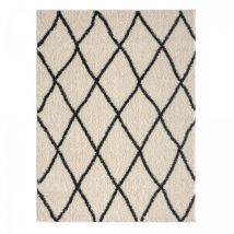 Jadorel - Tapis berbère motif ethnic 140x200 crème benyle a