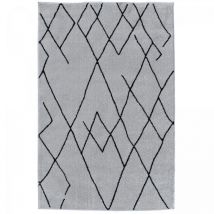 Jadorel - Tapis berbère motifs tribaux 150x220 crème naladon