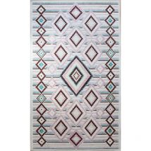 Tapis berberes, Rose Dimensions - 160x230 – Qualité supérieure pour Maison, Appartement, Bureau – Style élégant et durable – Confort optimal, facile