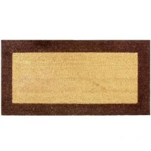 Tapis bross borde marron 23MM 33X70 BTB 100901