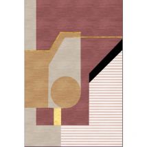 Tapis burano Rose Dimensions - 160x230 – Qualité supérieure pour Maison, Appartement, Bureau – Style élégant et durable – Confort optimal, facile à