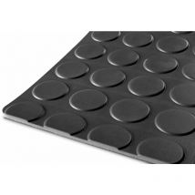 Mw Tools - Tapis caoutchouc pastille 10m x 1,2m x 3mm noir RRNZ1200