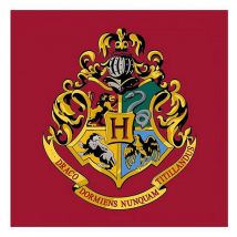 Argofield - Tapis Carré Harry Potter Logo Poudlard - 80 x 80 cm