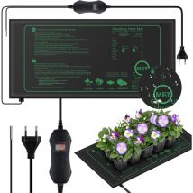Ibuyke - Tapis Chauffant pour Plantes avec Thermostat pour semis, Animaux domestiques et Reptiles,Tapis Chauffant de 50 w pour la Germination et la