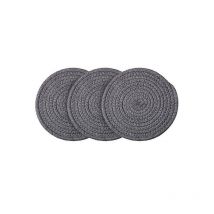 Ensoleille - tapis chauffants gris foncé pour comptoirs de cuisine, tapis chauffants en coton(coton gris foncé 12cm)