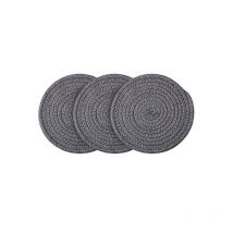 Ensoleille - tapis chauffants gris foncé pour comptoirs de cuisine, tapis chauffants en coton(coton gris foncé 25cm)