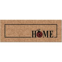 Tapis COCCINELLE – 25 x 70 cm – Paillasson – 100% végétale, antidérapant, facile à entretenir – NOVOTEX