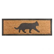 Tapis cocos/caoutchouc Chat 75 x 25 cm