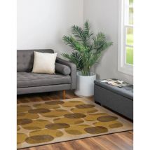 Tapis - Collection Cafe Beneffito Montain Trail - Tapis - Orange - 240x340cm - Tapis à Motifs, Finition Artisanale, Tissage en Belgique - Tapis de
