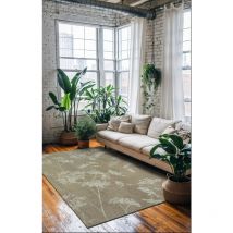Beneffito - tapis - collection mushroom parchment - Tapis à Motifs, Finition Artisanale, Tissage en Belgique - Tapis d'intérieur moderne et doux