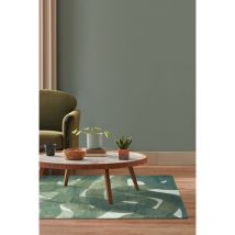 Tapis - Collection My Way Beneffito Teal - Tapis - Gris - 80x150cm - Tapis à Motifs, Finition Artisanale, Tissage en Belgique - Tapis de Moderne de