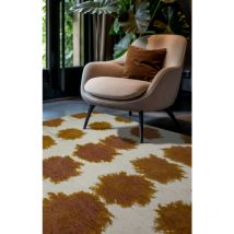 Beneffito - tapis - collection paintball red rhum - Tapis à Motifs, Finition Artisanale, Tissage en Belgique - Tapis d'intérieur moderne et doux