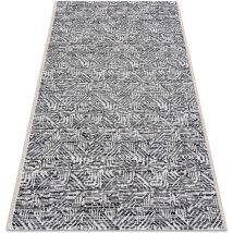 Rugsx - Tapis color 47373960 sisal labyrinthe gris / beige beige 60x110 cm