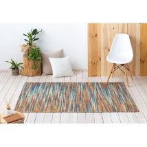 Naf Naf - Tapis coloré plat moderne rayé Izore Multicolore 160x230