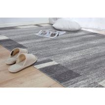 Allotapis - Tapis contemporain en polypropylène Durham Argenté 120x170