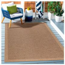 Allotapis - Tapis contemporain plat aspect naturel Stay Noir 120x170