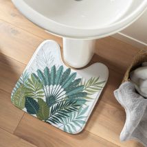 Tapis Contour wc Panazio Tropical Bleu 45x45 cm