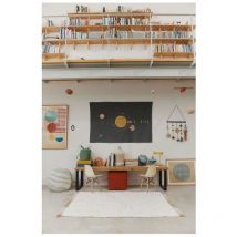 Lorena Canals - Tapis coton pour enfant lavable en machine Stardust Naturel 120x160