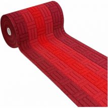 Emmevi Mv S.p.a. - Tapis Coureur Antidérapant Par Mètre Adapté Tissage 3D Bordé - Bordeaux