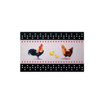 Tapis cuisine 50x80 cm poules - Idmat