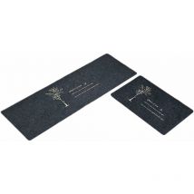 Tapis Cuisine Antidérapant 2 Pièces, Absorbant Eau Tapis pour entrée de Salle de Bain, Paillasson Tapis de Sol Cuisine Devant Evier 7 l Fei Yu