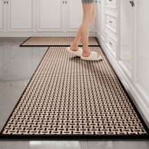 Küchenmatte, Abwaschbare, Rutschfeste Gummimatte Für Den Spülbeckenbereich – 44 X 120 Cm, 1 Stück, Dunkelbraun