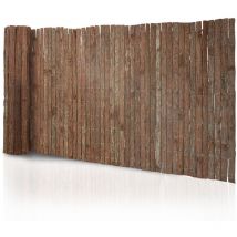 Casa Pura - Canisse en écorce, Brise-vue naturel, Clôture d'écorce, En 3 hauteurs, 150 x 300 cm
