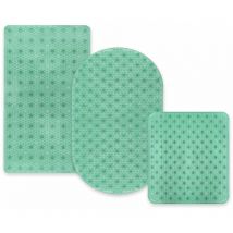 Casa Pura - Tapis de bain Pur Vert-Transparent Tapis de bain 69 x 39cm Ovale