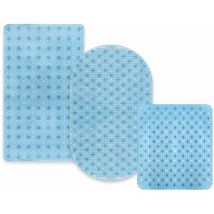 Casa Pura - Tapis de bain Pur Bleu-Transparent Tapis de bain 69 x 39cm Rectangulaire