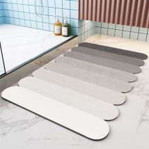 Feiyue - Tapis de bain 40 x 60 cm, antidérapant, en caoutchouc, à séchage rapide, super absorbant, fin, lavable, à glisser sous la porte, pour la