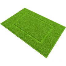Tapis de douche uni et moelleux Vert 60x90 cm