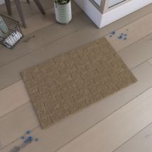 Tapis de douche esprit métro Beige 50x80 cm