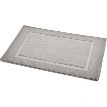 Tapis de bain à galon Gris