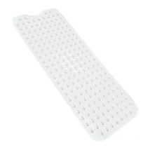 Tapis de bain antidérapant 10040CM extra long, tapis de bain antidérapant, ventouses lavables en machine (couleur transparente).