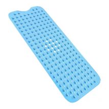Trimec - Tapis de bain antidérapant 10040CM extra long, tapis de bain antidérapant, ventouses lavables en machine (translucent blue)