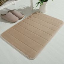 Fei Yu - Tapis de bain antidérapant en mousse à mémoire de forme pour la salle de bain, microfibre (Camel, 40x60cm)