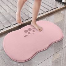 Feiyue - Tapis de bain antidérapant et absorbant, en microfibre douce, lavable en machine, pour douche, vanité, usage domestique