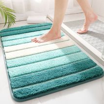 Sinbinta - Tapis de Bain Antiderapant, Extra Doux Tapis Salle Bain, Lavable en Machine, Absorbant l'eau - Vert, 50 x 80 cm