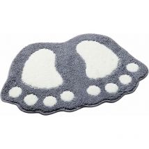 Fei Yu - Tapis de bain antidérapant Motif grands pieds Pour salle de bain, douche Absorbant-40 x 60CM