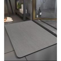 Tapis de bain antidérapant, tapis de bain en terre de diatomée, tapis de bain absorbant 60x40cm, tapis de douche antidérapant à séchage rapide, tapis