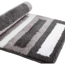 Tapis de Bain Antidérapant Tapis de Cuisine Tapis Salle de Bain Moelleux Tapis de Douche en Microfibre Douce, Séchage Rapide, Absorbant l'eau,Lavable