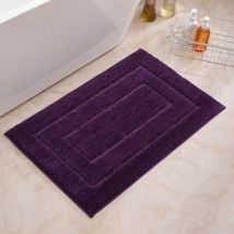 Jn.songs - Tapis de Bain Antiderapant Tapis de Salle de Bain Extra Doux Tapis Absorbant l'Eau Lavable en Machine - Violet 50CMx80CM