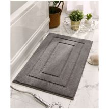Jn.songs - Tapis de Bain Antiderapant Tapis de Salle de Bain Extra Doux Tapis Absorbant l'Eau Lavable en Machine - Gris Foncé 40CMx60CM