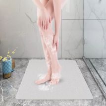 Gojoy - Tapis de Bain Blanc - Insert de douche antidérapant tapis de douche de bain pvc doux et confortable anti Slip 80x80cm